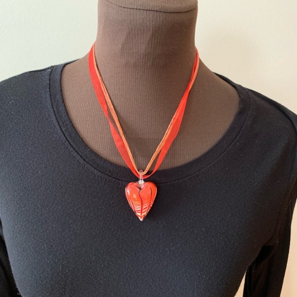 Glass Heart Necklace